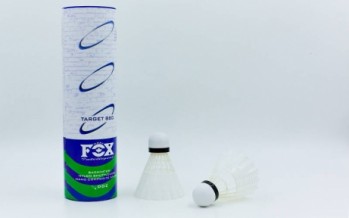 Воланы для бадминтона нейлоновые (6шт) FOX T880 (в тубе, цвета в ассортименте)