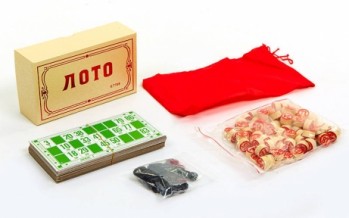 Лото настольная игра в цветной картонной коробке E7708 (р-р коробки 17,5x10x5,5см )