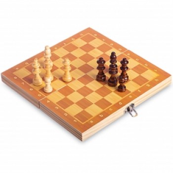 Шахматы настольная игра деревянные на магнитах W6701 (р-р доски 24см x 24см)