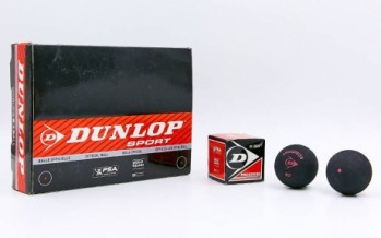 Мяч для сквоша DUNLOP (1шт) 700103 PROGRESS (резина, черный)