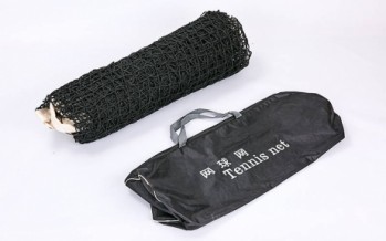 Сетка большой теннис С-0051 (нейлон, р-р 12,8х1,08м, ячейка 5x5см, с метал.тросом, черный)
