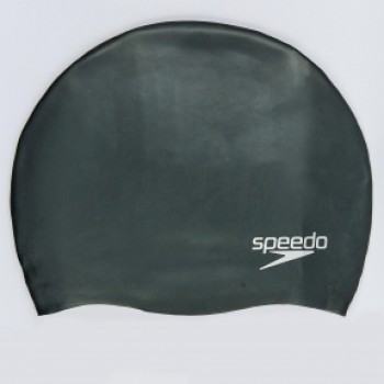 Шапочка для плавания SPEEDO PLAIN MOULDED 8709849097 (силикон, черный)