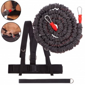 Пояс для выбегания SP-Planeta POWER RESISTANCE TRAINER FI-3013 (EVA, TPR, длина жгута-cм, нагрузка LIGHT)