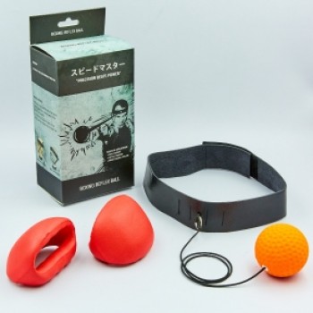 Тренажер для бокса fight ball с накладками для рук BO-0851 (для детей, р-р M-XL-4-16лет, для взрослых XXL-XXXL, черный-красный-оранжевый)