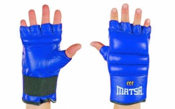 Перчатки боевые Full Contact Кожа MATSA ME-0158 (р-р M-XL, цвета в ассортименте)