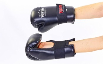 Перчатки для тхэквондо TOP TEN MA-5474 (PU, р-р S-L, цвета в ассортименте)