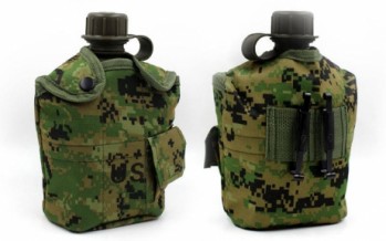 Фляга с котелком V-1л в чехле TY-4834 (пластик, чехол цвета в ассортименте)