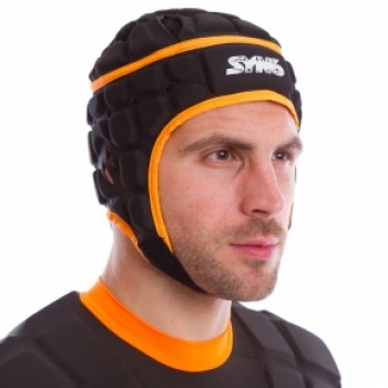Шлем для регби SYN6 SS300 (р-р M-L, черный-оранжевый)