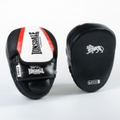 Лапа Изогнутая (2шт) кожаная LONSDALE XPEED VL-8342 (крепление на липучке, р-р 24x19x5см, черный-белый)