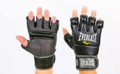 Перчатки для смешанных единоборств MMA PU EVERLAST 4402B (р-р L, черный)